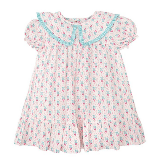 Vestido Manga Corta Cuello Camisa Chispa