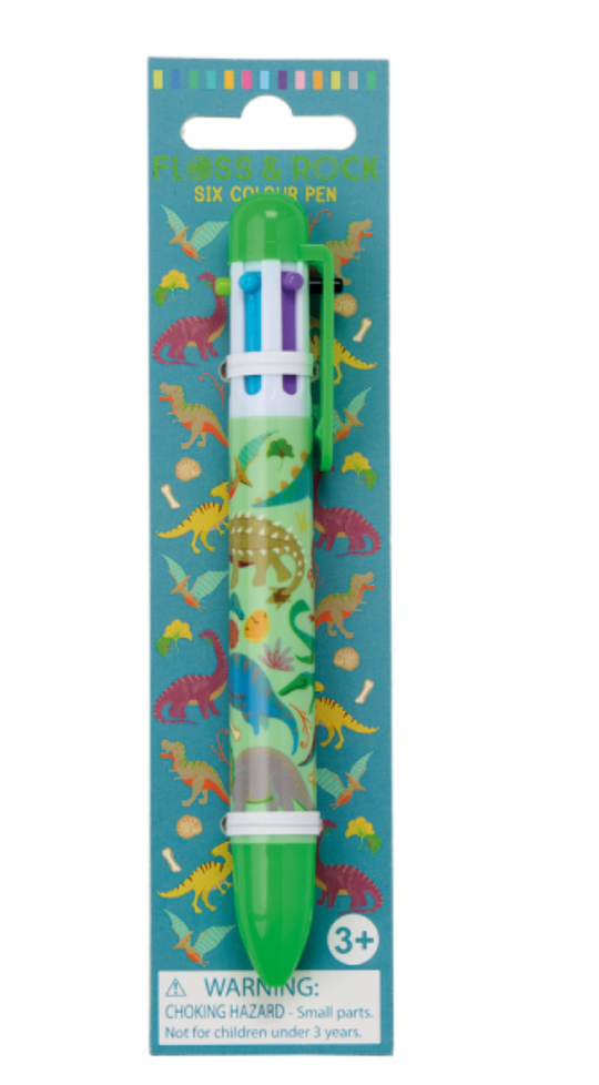 Bolígrafo de seis colores – Dino