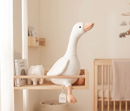 Muñeco Peluche Patito  Blanco Bebé
