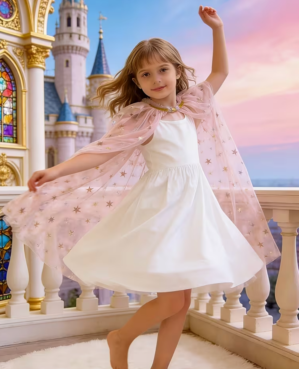 Capa de Princesa Hada Estrellas
