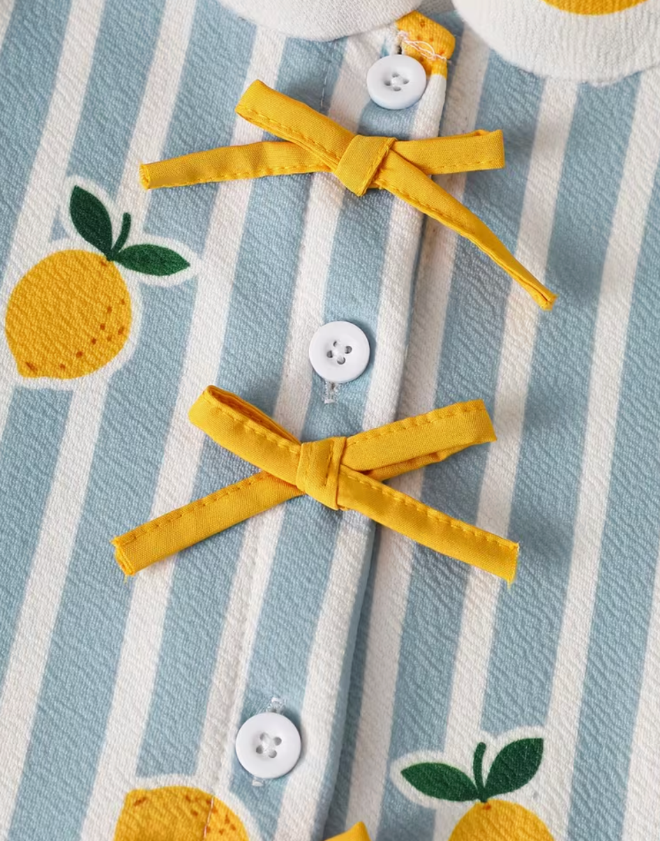 Vestido de Verano Estampado Limones