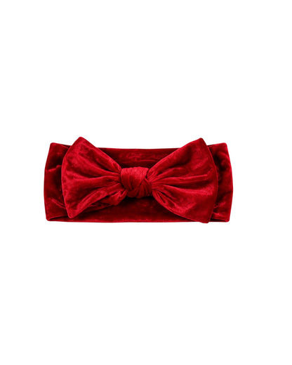 Diademas Navideñas de Terciopelo con Moño