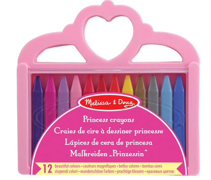 Melissa & Doug Set de Lápices de Cera de Princesa