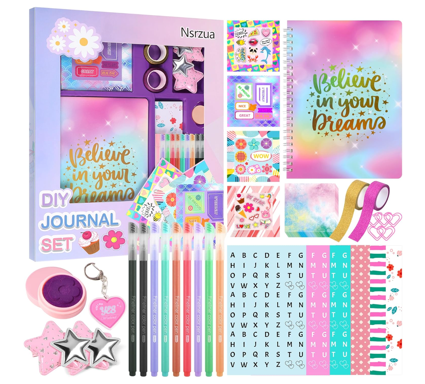 Kit de diario para niñas, juguetes para edades de 8 a 14 años