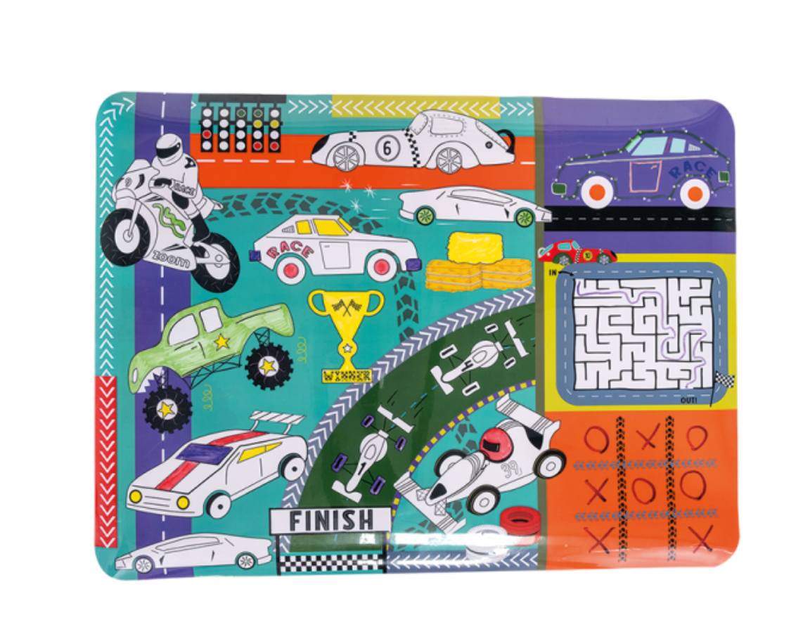 Tapete Reutilizable para Colorear – Autos