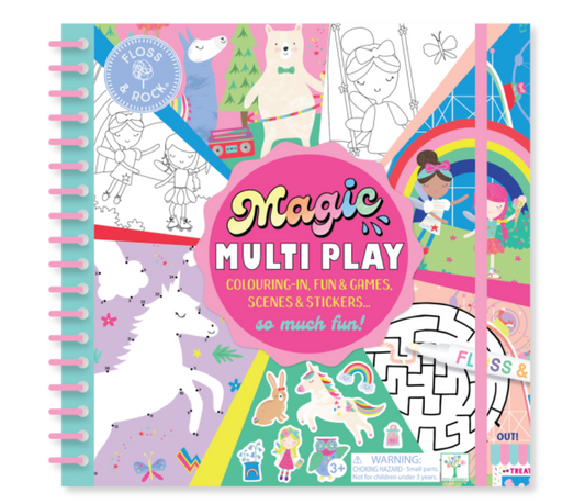 Libreta Reutilizable Multi Actividades, Hadas & Arcoíris