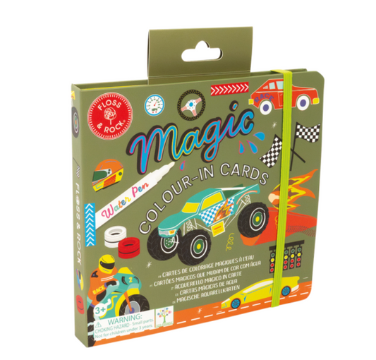 Tarjetas mágicas de agua que cambian de color – Cars