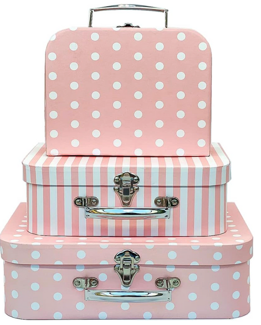 Rainbow Suitcases Lunares y Rayas