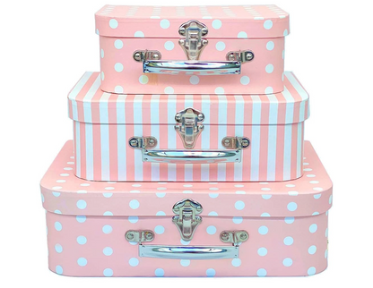 Rainbow Suitcases Lunares y Rayas