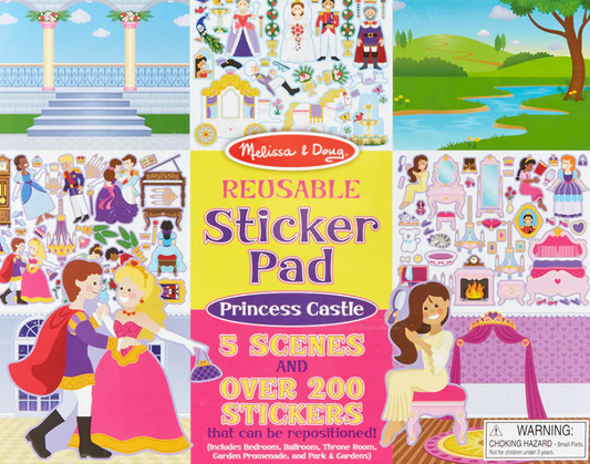 Melissa & Doug Libro de Autoadhesivos, Colección Princesas