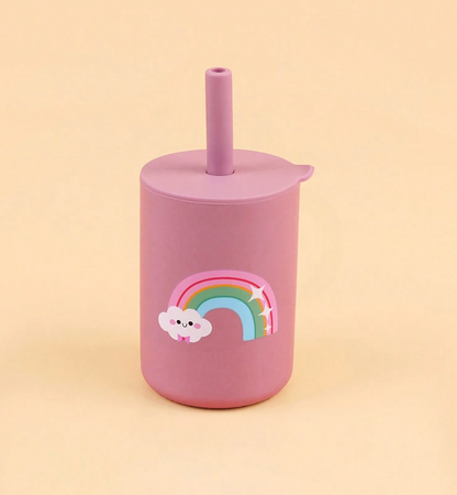 Vasito con Popote y Animalitos