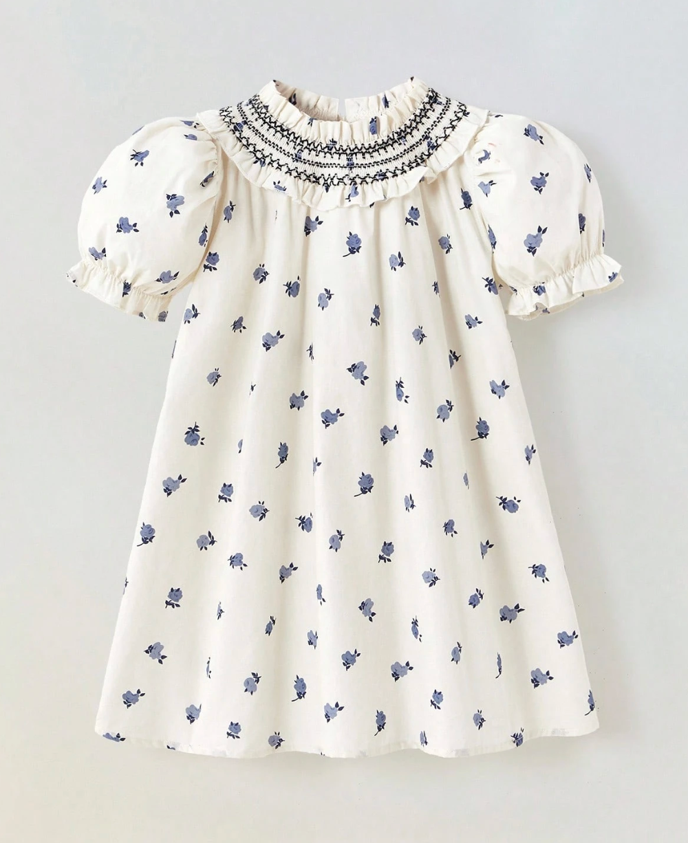 Vestido Flores Azules