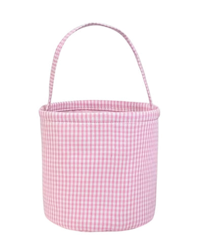 Cesta Cuadritos Rosa