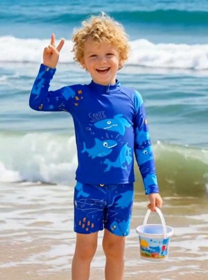 Traje de Baño Shark Azul