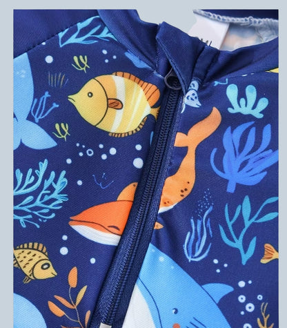 Traje de Baño Tres Piezas Peces