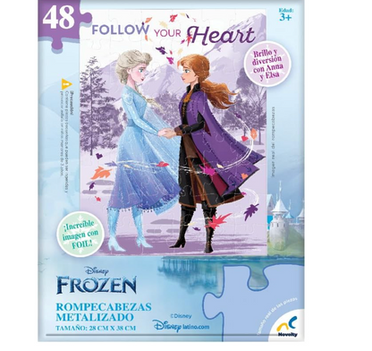 Rompecabezas Brillo Metálico de Frozen