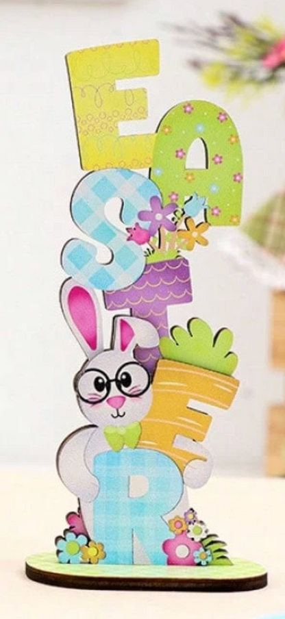 Letrero con Conejito  Easter