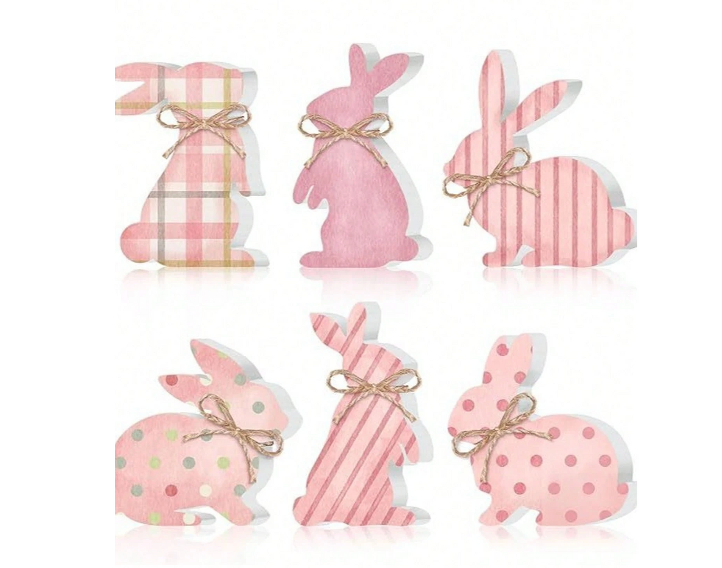 Set de tres Conejitos Rosas