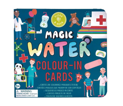 Tarjetas Mágicas Reutilizables pinta con agua, Hospital Feliz