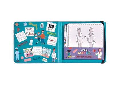 Tarjetas Mágicas Reutilizables pinta con agua, Hospital Feliz