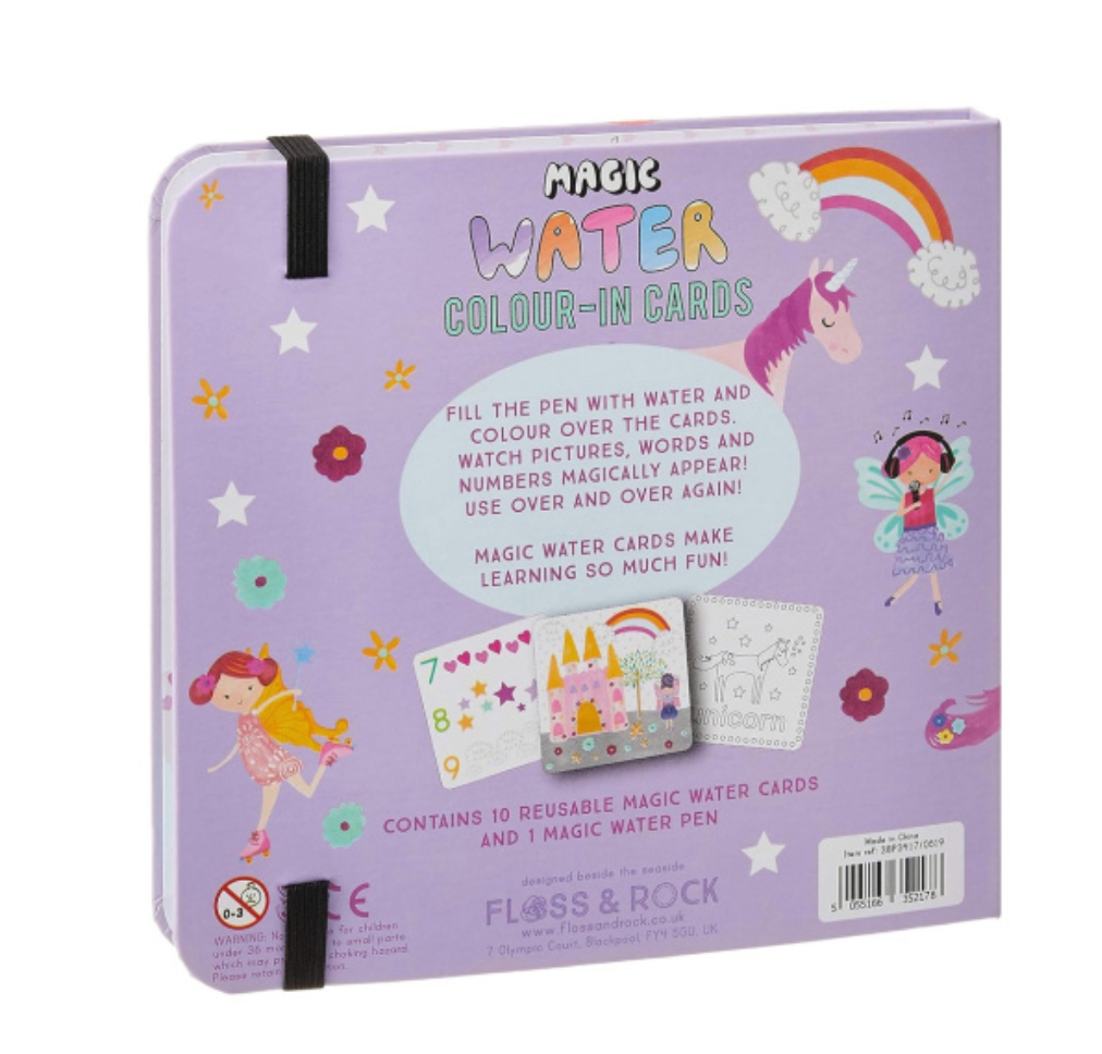 Tarjetas Mágicas Reutilizables pinta con agua, Unicornios