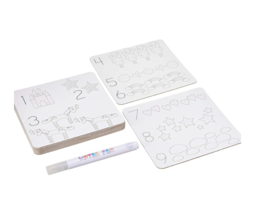 Tarjetas Mágicas Reutilizables pinta con agua, Unicornios