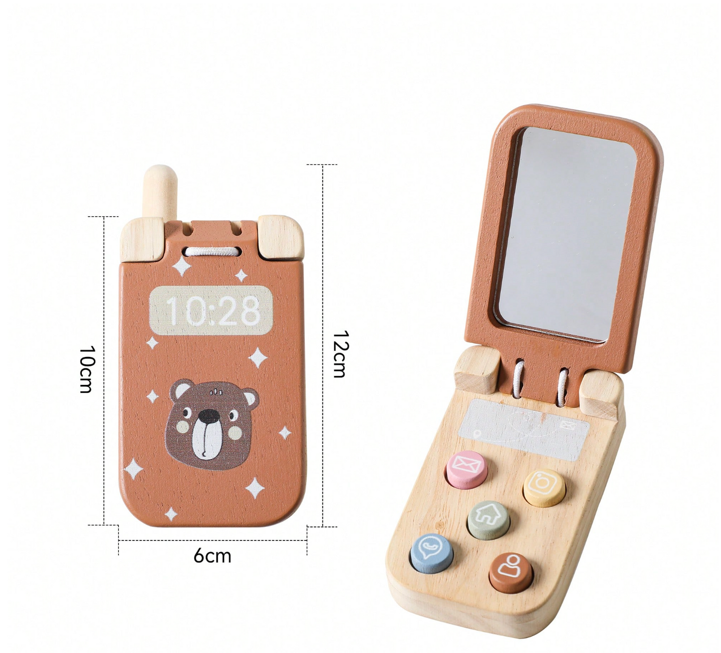 Telefono Madera Osito