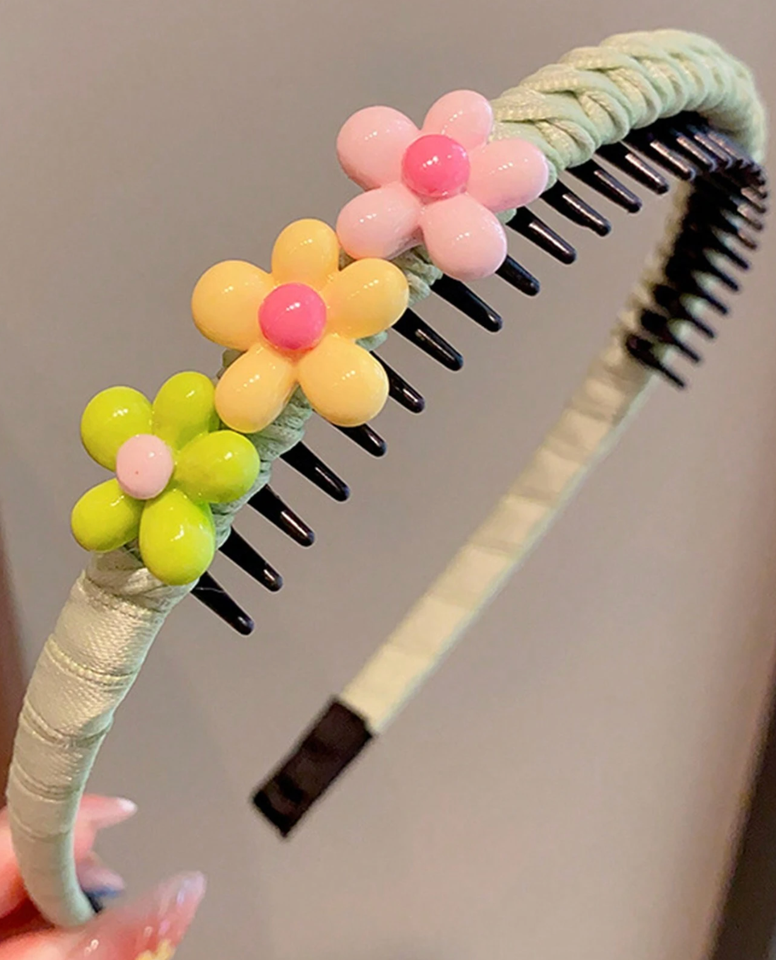 Diadema con Figuras Flores Antideslizante