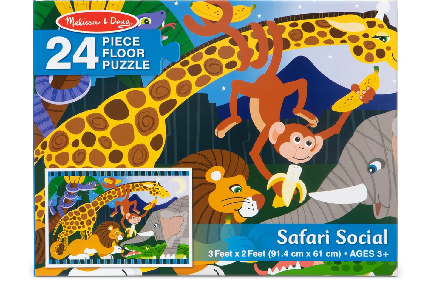Melissa & Doug Piso rompecabezas gigante, de safari