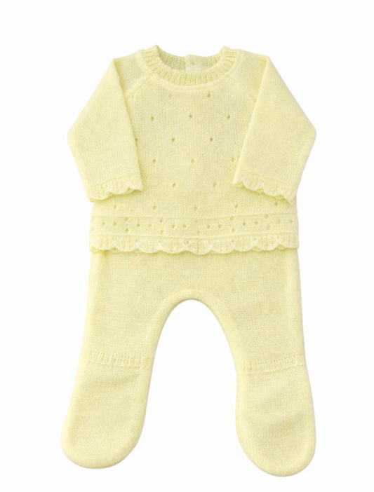 Set de Recie Nacido Amor de Hilos Amarillo