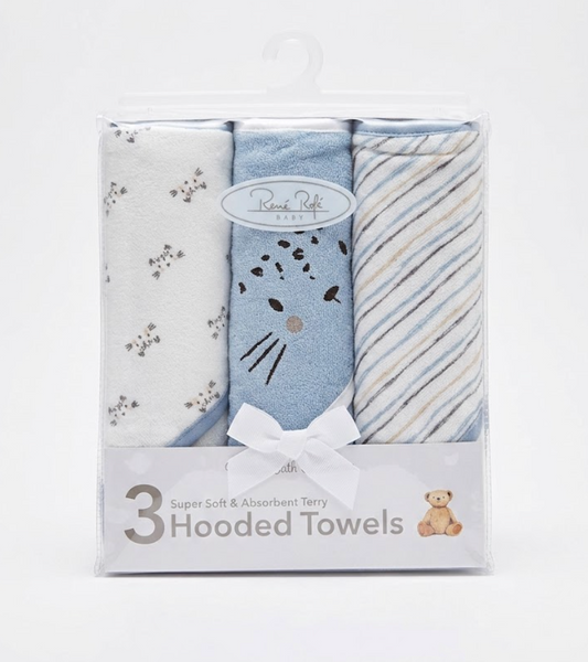 Set de Baño Gatitos Azul