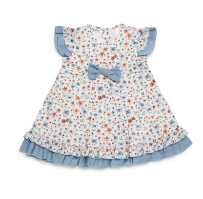 Vestido Cortado Cintura 2 Volantes JULIANA