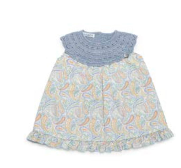 Vestido Cuerpo Redondo Cachemiras JULIANA