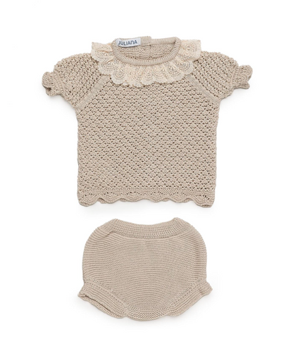 Conjunto Braga Punto Calado Puntilla JULIANA