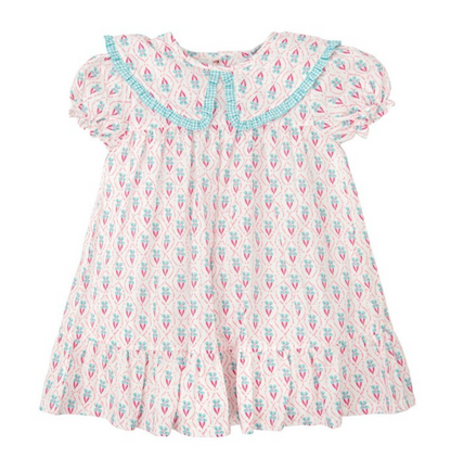 Vestido Manga Corta Cuello Camisa Chispa