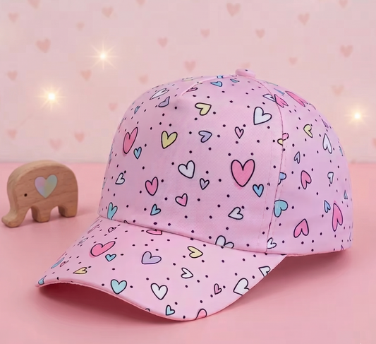 Gorra Niña Corazones