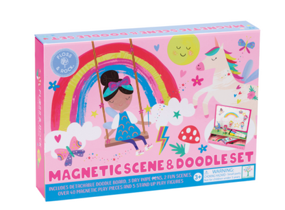 Escena magnética y juego de garabatos – Hada arcoíris