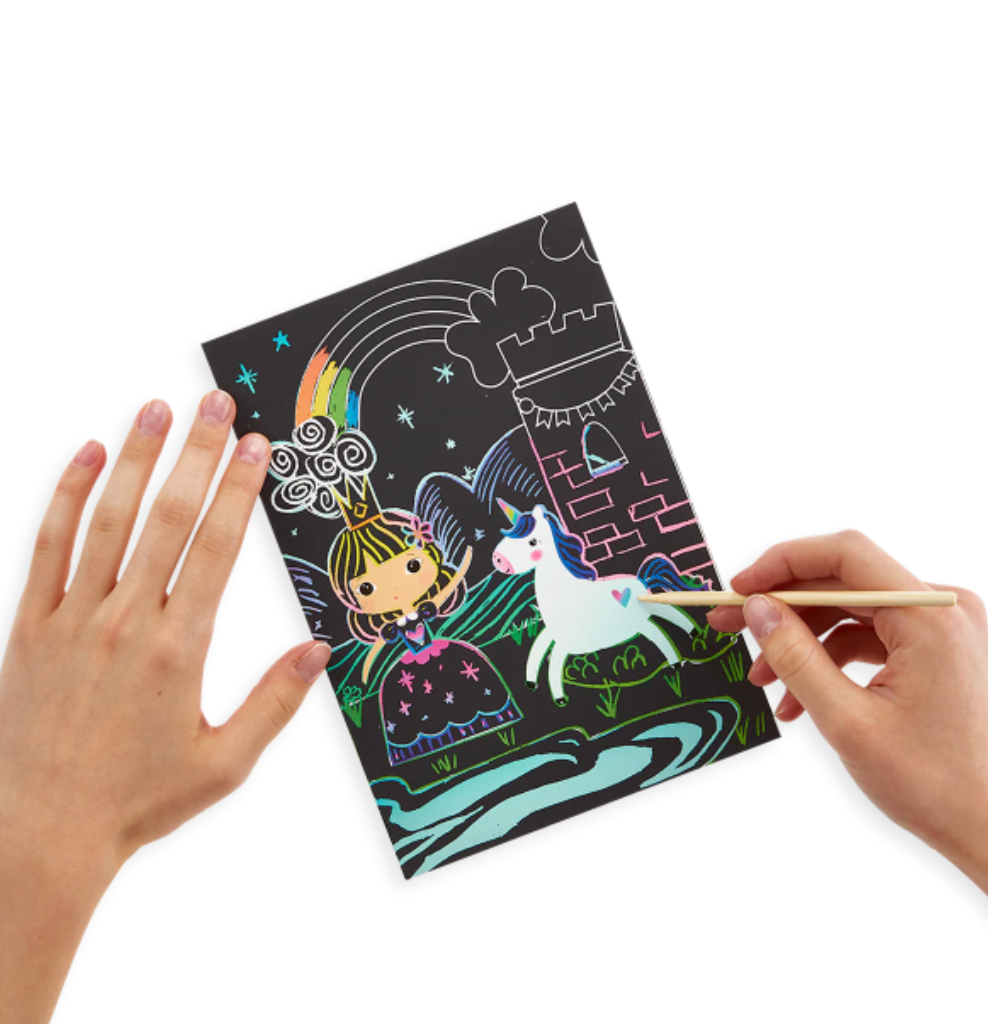 Kit de arte para rascar y garabatear Princess Garden