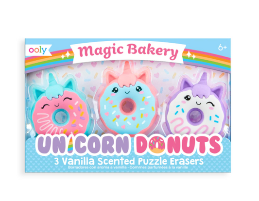 Borradores Aroma Donas Unicornio Magic Bakery – Set de 3