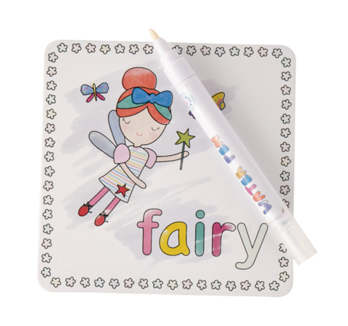 Tarjetas Mágicas Reutilizables pinta con agua, Hadas & Arcoíris