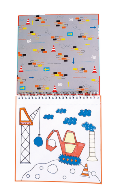 Cuaderno Mágico para Colorear – Construcción