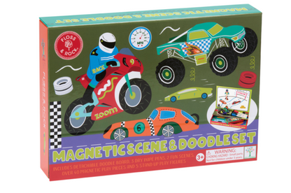 Escenario magnético y set de dibujo – Coches