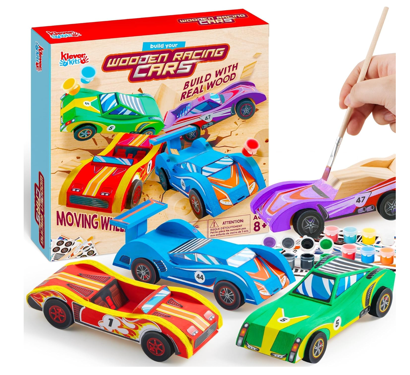 Klever Kits  de Madera para Coches de Carreras