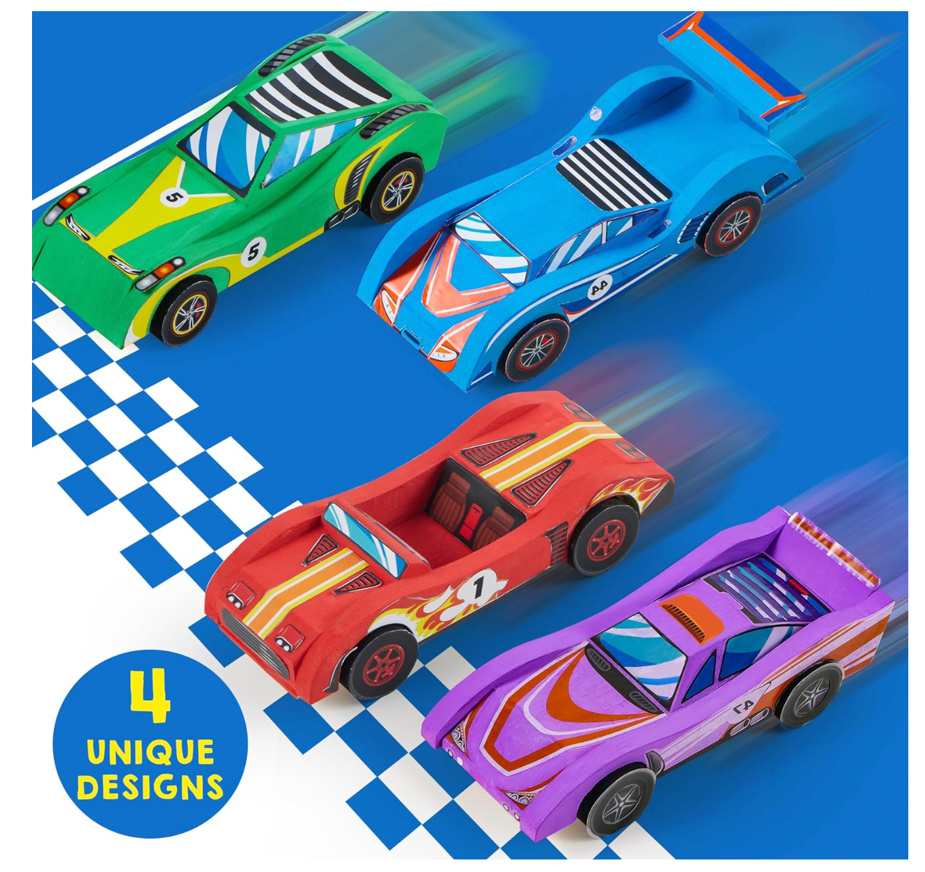 Klever Kits  de Madera para Coches de Carreras