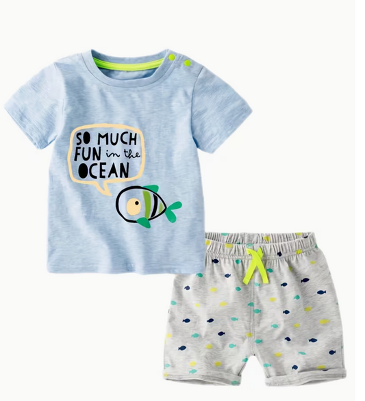 Conjunto Marino Pescado Azul