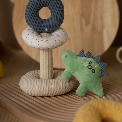 Set Apilable Peluche Estegosaurio Verde Bebé
