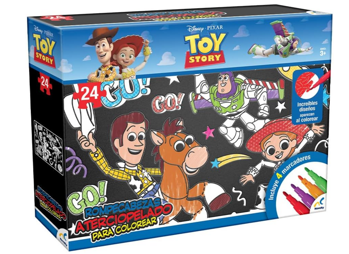 Rompecabezas Aterciopelado para Colorear Toy Story 24 Pzs