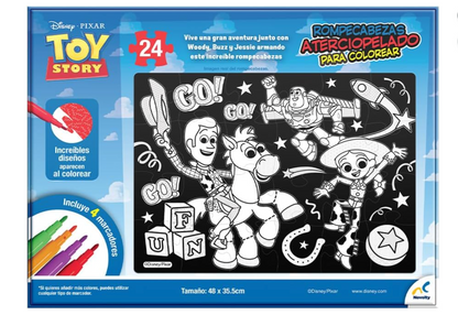 Rompecabezas Aterciopelado para Colorear Toy Story 24 Pzs