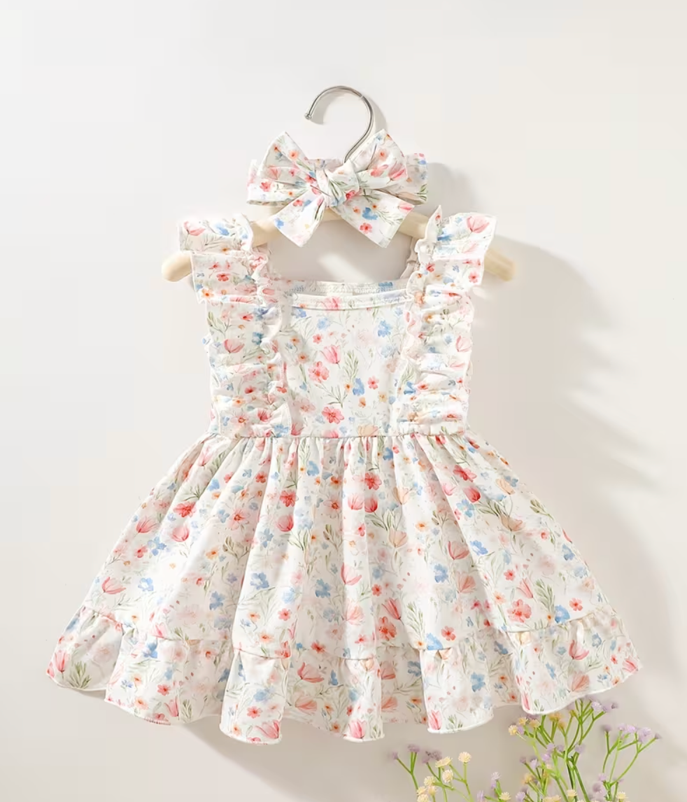 Vestido Camisola Floral Bebé
