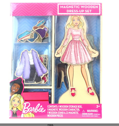 Barbie Wood Magnetic Dress Up
